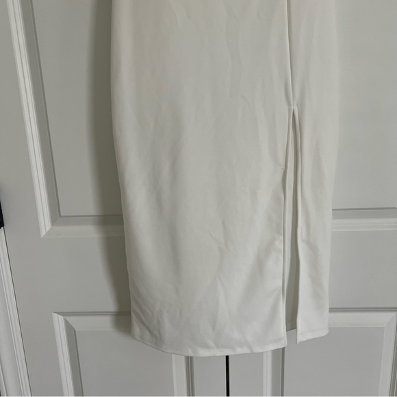 Lulus Angelic Appearance White Ruffled Bodycon Midi - Picture 5 of 7